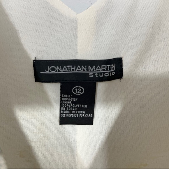 Jonathan Martin Studio Floral Silk Dress Womens 12 Spring Floral Easter - Picture 4 of 6